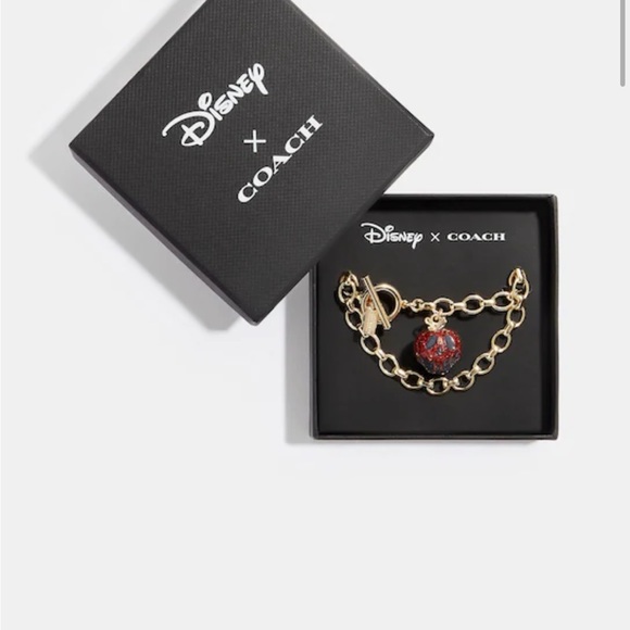 Disney x Coach poison apple red gold bracelet NWT - Picture 2 of 8